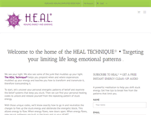Tablet Screenshot of healingenergyandlearning.com